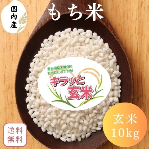 玄米 もち米 10kg (10kg×1袋) キラッと玄米 国内産100%